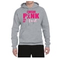 thumbnail image 2 of I Wear Pink for My Aunt Survivor Awareness Unisex Graphic Hoodie Sweatshirt, Heather Grey, Small, 2 of 3