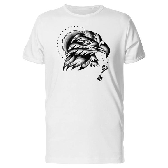 Sketch Of Eagle With A Key Tee Men's -Image by Shutterstock