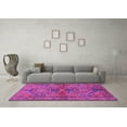 thumbnail image 3 of Ahgly Company Indoor Square Persian Purple Traditional Area Rugs, 7' Square, 3 of 4