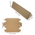 thumbnail image 2 of DEEPCRAFF 10Pcs Durable Kraft Paper Triangle Shipping Boxes for Document Storage and Moving, 2 of 8