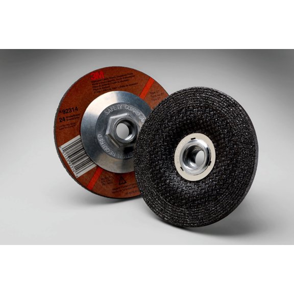 3M General Purpose Depressed Center Wheel, T27, 4-1/2 in x 1/4 in x 5/8-11 Internal, 24, 10 per inner, 40 per case