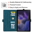 thumbnail image 2 of Butterfly Embossed PU Leather Case for Samsung Galaxy Tab A8 2021(10.5"), Allytech Full-Body Shockproof Drop Protection Cover with Card Slots/Photo Holder Kickstand Case for SM-X200/X205, Blue, 2 of 4