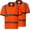 Orange, variant on ProtectX 2 Pack Hi Vis Short Sleeve Reflective Polo Shirts, Safety Work T Shirt for Men, ASIN Class 2 Type R, Lime Green - 2X-Large