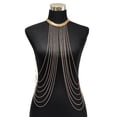 thumbnail image 3 of Yokua Fringed Shoulder Chain Female Body Chain Evening Party Chain Sexy Chest Chain, 3 of 8