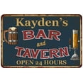 thumbnail image 1 of Kayden's Green Bar & Tavern Rustic Sign 8 x 12 Matte Finish Metal 108120047645, 1 of 1