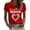 Red, variant on 2026 Plus Size Tops for Women Red Trendy T Shirts Lightweight Summer Ladies Tops,XXXXL