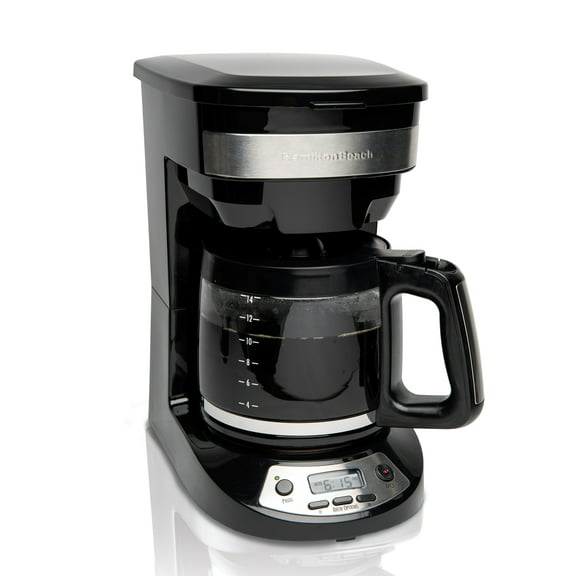 Hamilton Beach 14 Cup Programmable Coffee Maker, Black, 46295