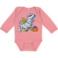 thumbnail image 3 of Inktastic Halloween Dinosaur Mummy Boys or Girls Long Sleeve Baby Bodysuit, 3 of 5