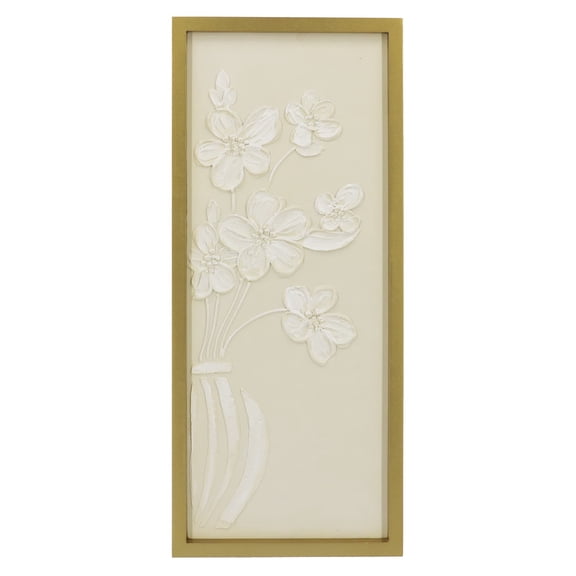 Ashland 9.3" x 22" Flower Art Wall Decor , Summer Home Decor