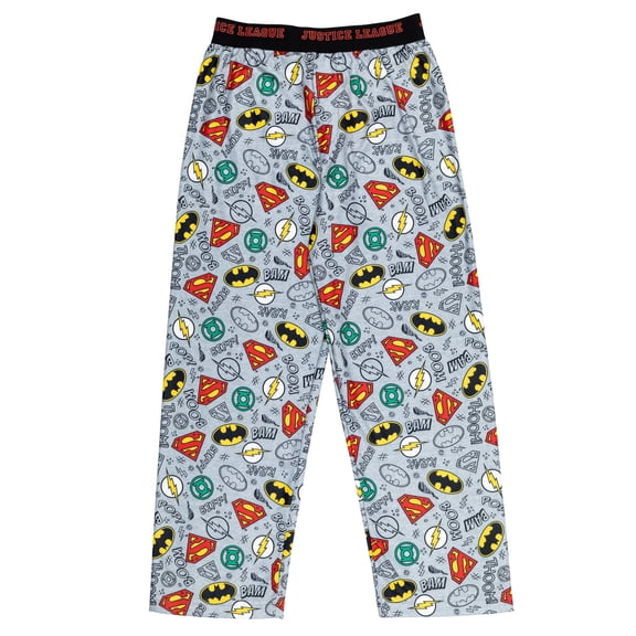 DC Comics Justice League Green Lantern The Flash Superman Little Boys Pajama Pants Justice League Grey 7-8
