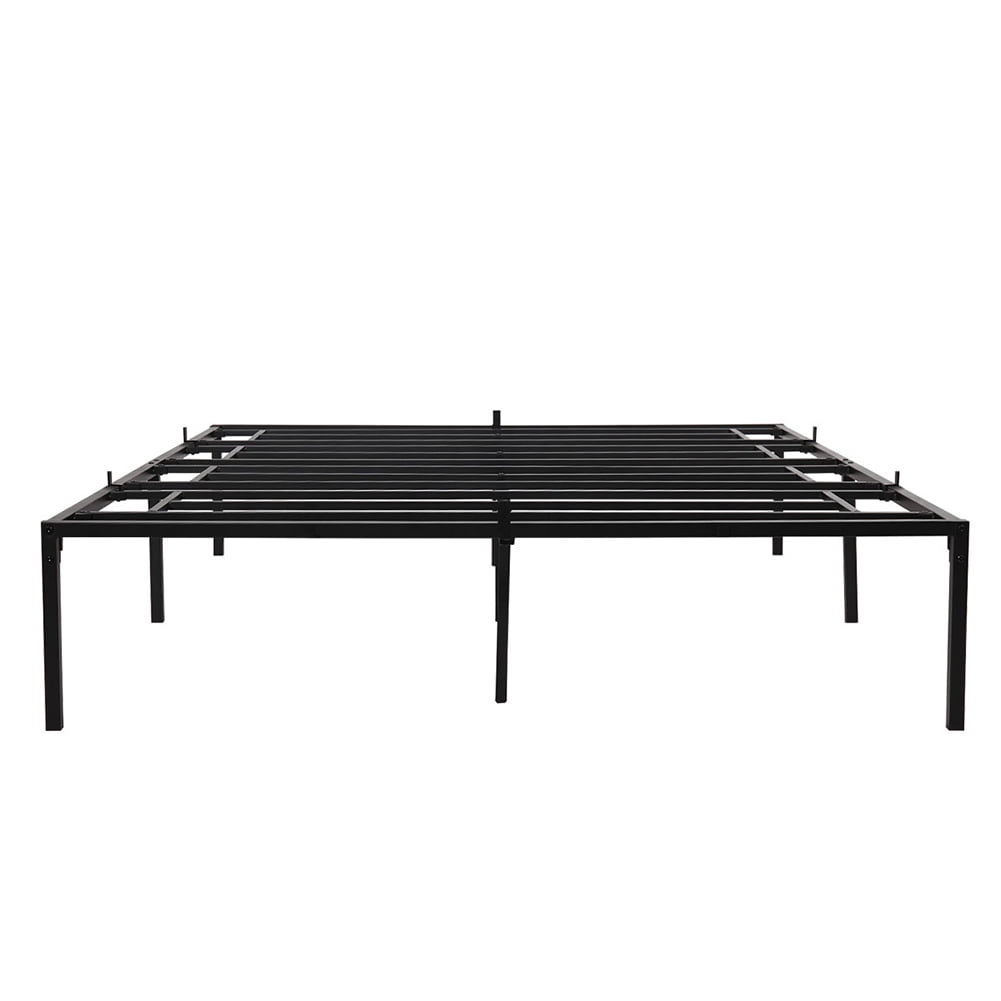 Kadyn Queen Size Bed Frame, Metal Queen Bed Frame with 14" Large Bed Storage Space, Black Kadyn Queen Size Bed Frame, Metal Queen Bed Frame with 14" Large Bed Storage Space, Black