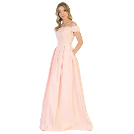 Off The Shoulder Long Ballroom Classy Dress