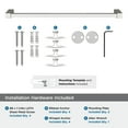 thumbnail image 4 of Amerock Monument Polished Nickel 18 inch (457mm) Towel Bar, 4 of 6