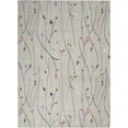 thumbnail image 3 of Nourison Grafix Transitional Botanical Grey 6' x 9' Area Rug, (6' x 9'), 3 of 8