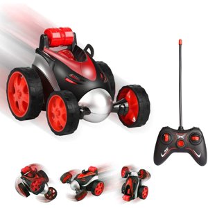 Voiture télécommandée, Voiture de course de voiture télécommandé, Jouets pour enfants 360 ° Rotation Rc Remote Controlled Racing Voiture de conduite droite jouets cadeaux de voiture pour les enfants