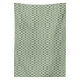 thumbnail image 3 of Ambesonne Geometric Tablecloth Rectangular Table Cover, Vintage Rhombus Stripes, 60"x90", Pale Sage Green, 3 of 4