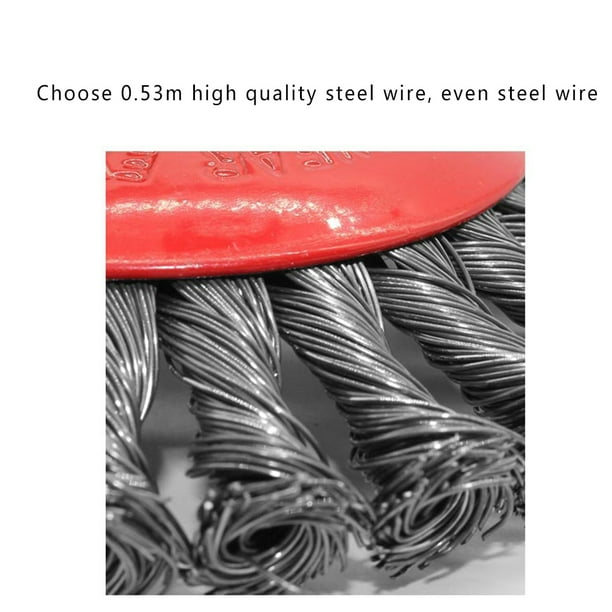 facefd Twist knot steel wire wheel Twist knot steel wire wheel brush M14  Rust removal wire wheel Cup Brush Disc For Angle Grinder 
