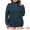 Blue, variant on Plus Size Long Sleeve Turtleneck Novelty Sweater 2X Cream White