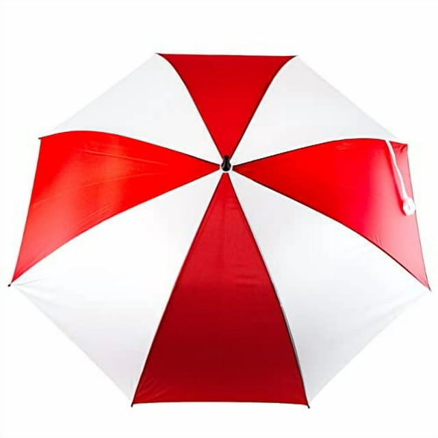 JP Lann Parasol de Golf à Baldaquin Simple 62 Pouces (Rouge & Blanc)