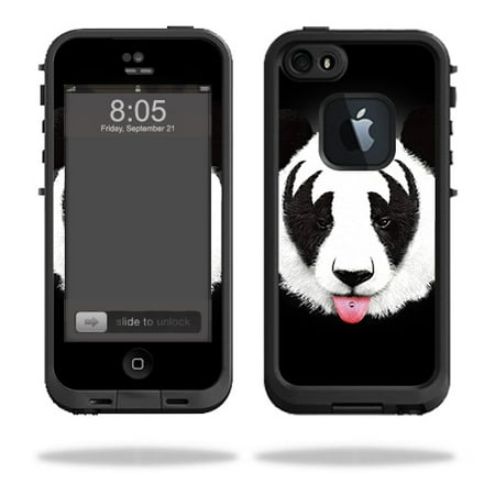 Skin For Lifeproof iPhone 5s case - Rock N Roll Panda | Protective, Durable, and Unique Vinyl Decal wrap cover | Easy To Apply, Remove, and Change (Best Music App For Iphone 5s Without Wifi)