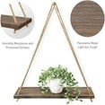 thumbnail image 2 of Wood Hanging Shelves for Wall Boho Decor, Swing Rope Hanging Wall Shelves, Rustic Floating Shelf, 1Pcs Wall Display Shelving Home Organizer Rack for Living Room Bedroom Bathroom Kitchen, 2 of 6