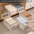 thumbnail image 4 of 6PCS Caja De Almacenamiento Plegables Cajones Organizador De Ropa Bolsa Cestos Almacenamiento De Tela Resistente Closets Cajas Organizadoras De Almacenaje Para Ropa Juguetes Libros Dormitorio, 4 of 7