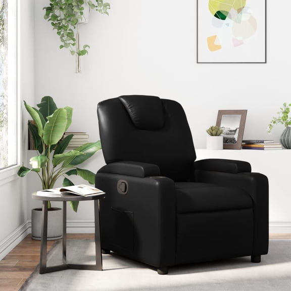 Casafoyer Recliner Chair Black Faux Leather