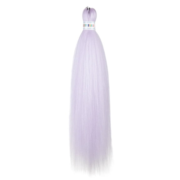 XmhyTop 3 Packs Vibrant Color Pre-Stretched Braiding Hair, 26-Inch Synthetic Hair Extensions, Textured for Crochet Box Braids, Purple white
