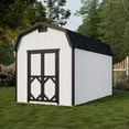 thumbnail image 2 of Little Cottage Co. 8x16 Classic Gambrel Barn with 6 ft. Sidewalls and Floor, Outdoor Wood Storage Shed Do-It-Yourself Precut Kit, 2 of 14