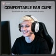 thumbnail image 2 of Siivton Wireless Gaming Headset with 60H Playtime, Bluetooth 5.4 & 2.4G Dual Mode, 950mAh Battery, Noise-Canceling Mic for PC,PS4,PS5,Switch,Mobile, 2 of 8