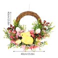 thumbnail image 3 of Easter Bunny Flower Twig Wreath Decoration For Front Door Easter Rabbit Front Door Wreath Easter Rabbit Wreath Decor, 3 of 3