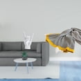 thumbnail image 2 of Escultura creativa de dedos y manta de rayas tejida para una decoración cálida de dormitorios, apartamentos y restaurantes con un toque artístico suav, 2 of 8