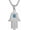 Silver&Blue Eye, variant on Stainless Steel Hands of Fatima Necklace Solomon Hexagram Talisman Necklace with Blue Evil Eye
