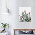 thumbnail image 4 of Acheng Canvas Wall Art for bedroom living room Canvas Prints Artwork bathroom Wall Decor Green plants Succulent cactus flower painting modern Framed Ready to hang Office Home Decor 16x20 in, 4 of 5