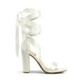 thumbnail image 2 of DREAM PAIRS Women's High Heels Lace Up Chunky Block Heels Strappy Sexy Open Toe Heels Pumps Sandals, 2 of 7