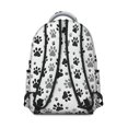 thumbnail image 3 of Grey Dog Paw Footprint Backpack for School,Cute School Bag,Schoolbag with Adjustable Shoulder Straps & Padded Back,15.3"x11"x7.1".﻿, 3 of 6