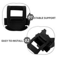 thumbnail image 3 of BRIGHTFUFU 4 Pcs Support de Canne pour Fauteuil Roulant Plastique Noir pour Activités Extérieures Design Compact, 3 of 8
