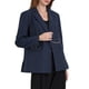 thumbnail image 4 of BLAZERS A RAYAS PARA MUJERES CHIC CON SOLAPA Y CADENA, CHAQUETA DE OFICINA DE MANGA LARGA EN AZUL MARINO, 4 of 5
