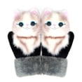 thumbnail image 1 of Mittens Peludos Dibujos Animados Gato De Unicornio Alpaca Guantes Forrados Forrados De Invierno Guantes De Esquí Termales Regalos De Navidad Para Niños Mujeres Advancent HA046317-04, 1 of 6
