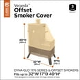 thumbnail image 4 of Classic Accessories Veranda Water-Resistant 32 Inch Offset Smoker Grill Cover, 4 of 13