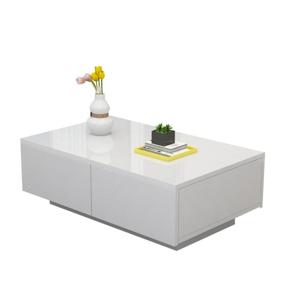 Coffee Table For Living Room Modern Design, Coffee Table With 4 Drawers, MDF / Chipboard Table For Furnishing A 95 X 60 X 31cm