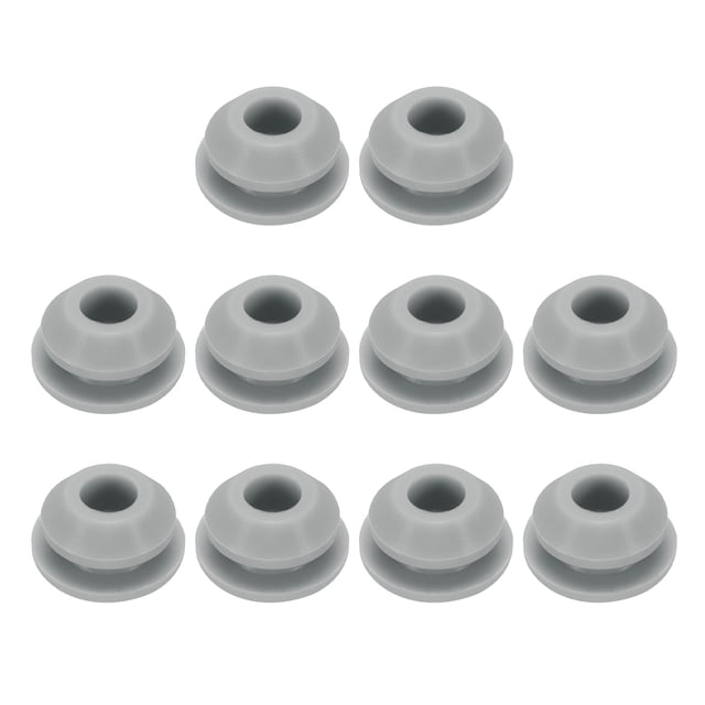 Unique Bargains 10pcs Hole Plug 3/8 Inch (9.6mm) Button Plugs Fit for 6.5-7mm Hole, Waterproof Plug Tube Plug, Grey