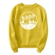 thumbnail image 4 of Gibobby Sudadera navideña Mujeres Sudadera Feliz Navidad Fácil Collar de manga larga Impreso camisa rubia(Amarillo,G), 4 of 5