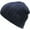 (Cuffless) Navy, variant on Solid Cable Knit Beanie Cuffless Style Skully Winter Ski Hat Cap