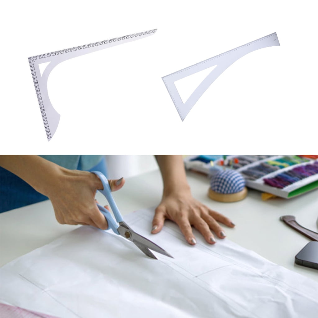 L Shape Curved Ruler L Shaped Quilting Ruler Right Angles Sewing Ruler for Craft