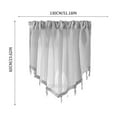 thumbnail image 3 of Beautynvta Triangular Curtains Valances with Tassel, Rod Pocket Valances for Windows, Small Window Valances for Living Room, Bedroom, Bathroom, Gray, 3 of 9