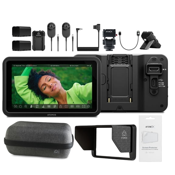 Atomos Shinobi II 5-Inch HDMI 4K Monitor Bundle with Creator and Universal Power Kit (3-Items)