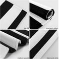 thumbnail image 3 of PK.ZTopia Black and White Striped Rug 23.6 x 35.4 Inches Cotton Hand-Woven Reversible Foldable Washable Black and White Outdoor Rug Stripe for Layered Door Mats Porch/Front Door Black Rug, 3 of 9