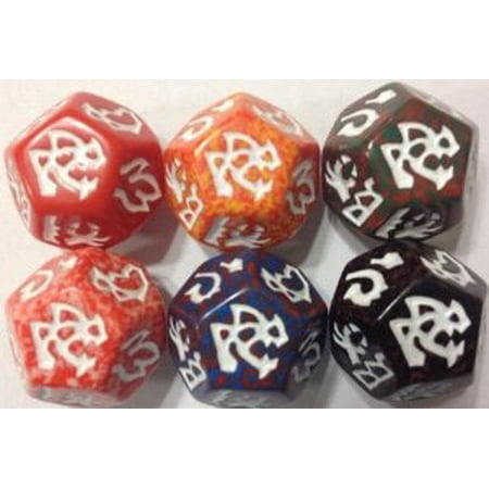 Red Wyrm Set (6) MINT/New Multi-Colored