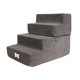 thumbnail image 2 of Escaleras para perros, escalones para perros, rampa para perros, cómoda escalera para cachorros, anticaídas Gris oscuro, 2 of 9